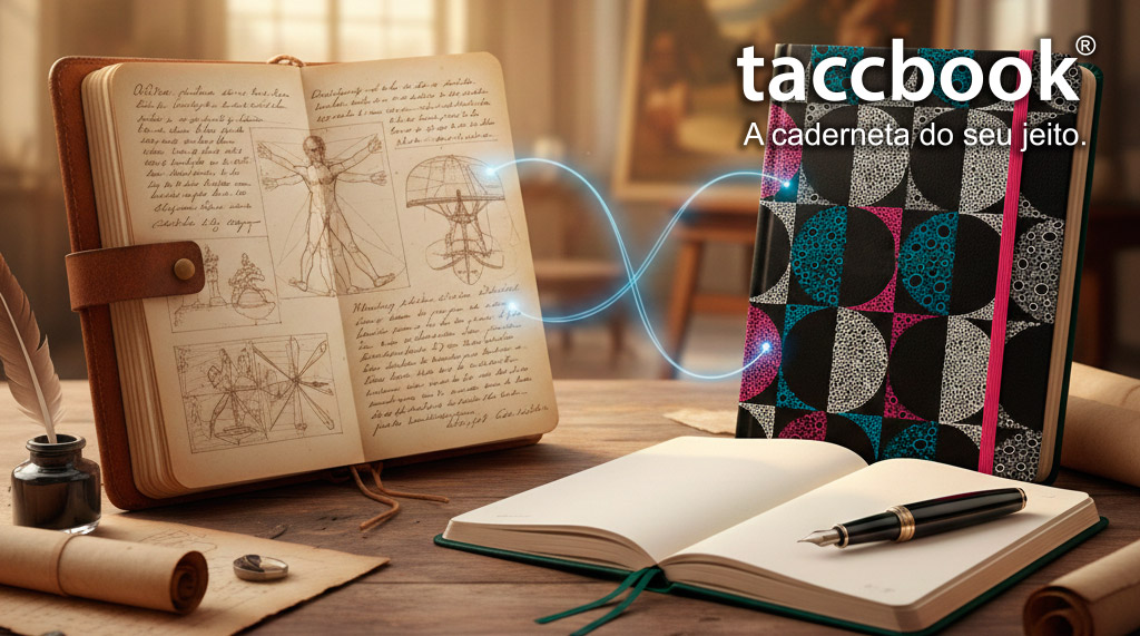 taccuino italiano transformando em caderneta taccbook